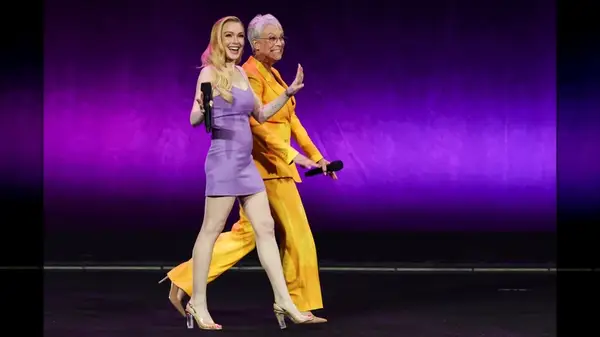 Lindsay Lohan and Jamie Lee Curtis for Freakier Friday