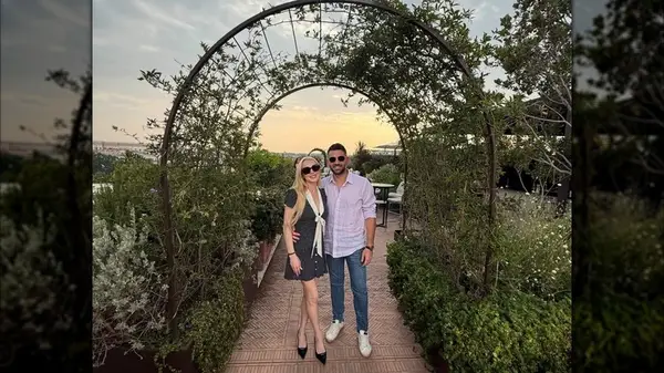 Lindsay Lohan with her husband