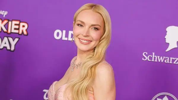 Lindsay Lohan at Freakier Friday premiere in 2025