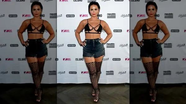 Demi Lovato on the red carpet on the opening night of her 