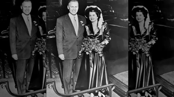 Gerald and Betty Ford on wedding day