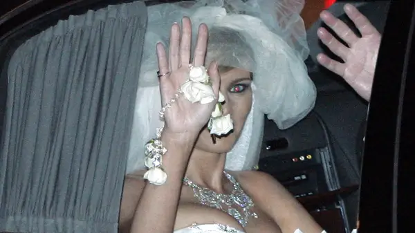 Melania Trump on her wedding day