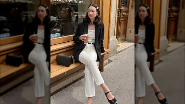 Woman seated and posing