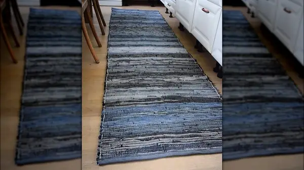 A denim rug