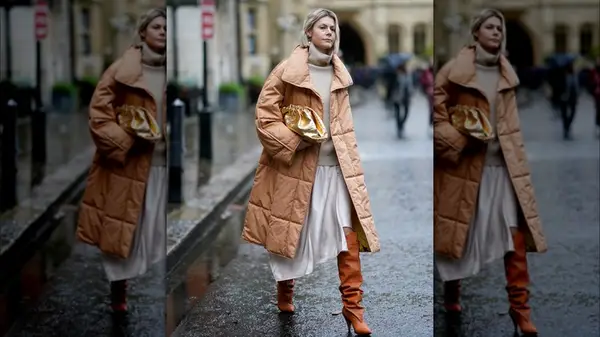 Woman in a handkerchief skirt 