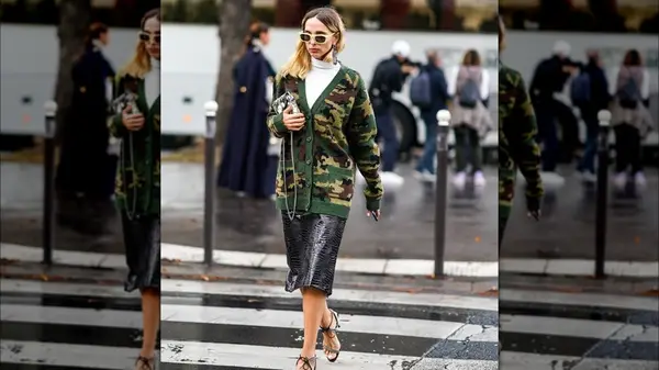 Woman in two sweaters 