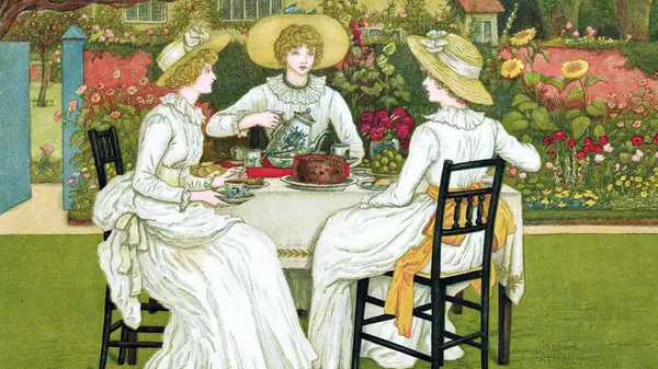 1800s garden party