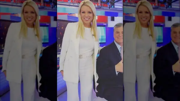 Pam Bondi in a white suit