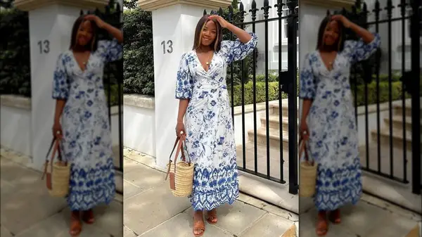 Woman on Instagram in a dress 