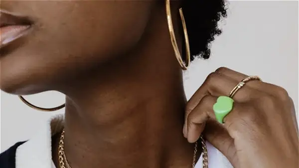 green heart pinky rink