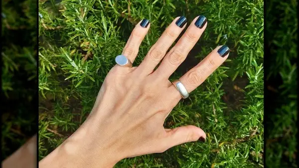 chunky silver pinky ring