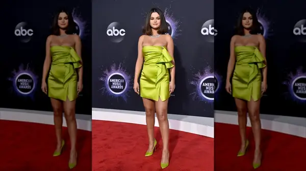 Selena Gomez on the 2019 American Music Awards red carpet