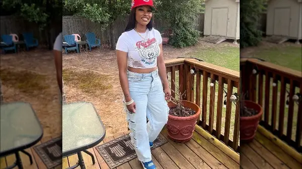 woman smiling on deck