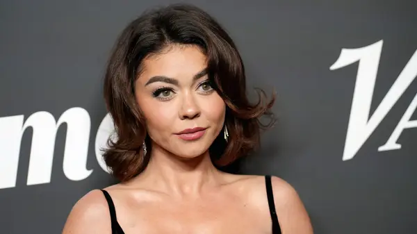 Sarah Hyland looking off camera while posing at a 2024 event