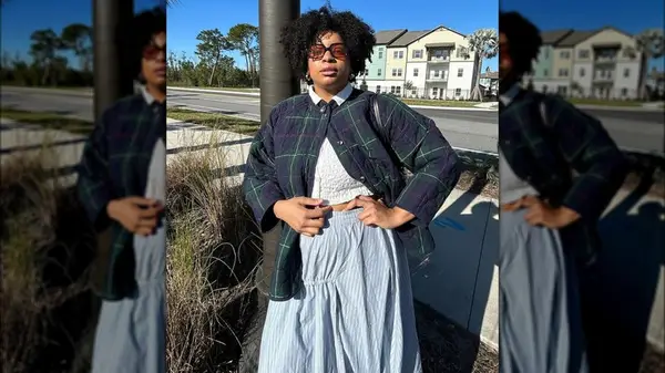 Woman on Instagram wearing eclectic grandpa 