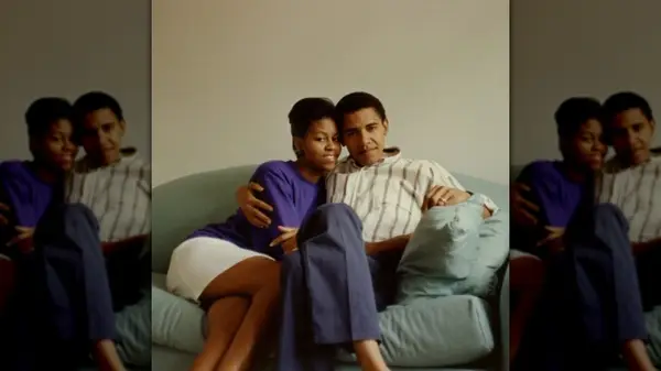 Michelle and Barack in their 20s