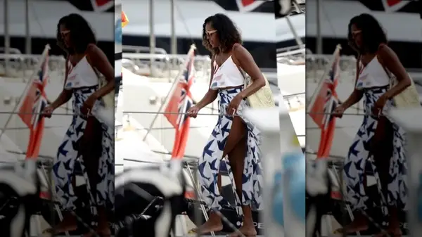 Michelle Obama in Mallorca Spain in 2017