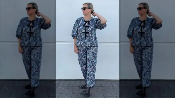 copenhagen blouse with matching pants