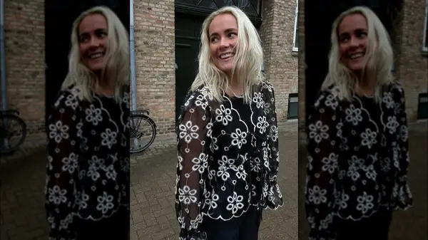 black and white copenhagen blouse