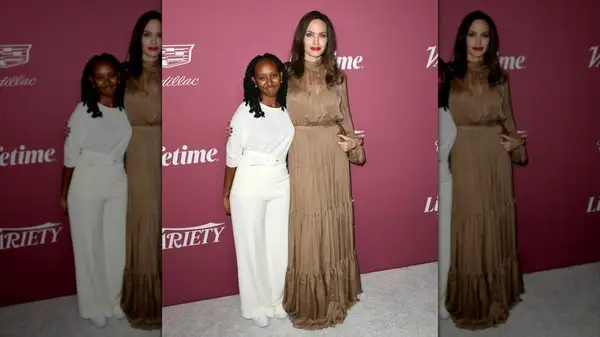 Zahara Jolie on the red carpet with Angelina Jolie