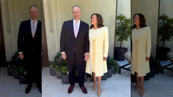 Kamala Harris and Doug Emhoff on Easter Sunday