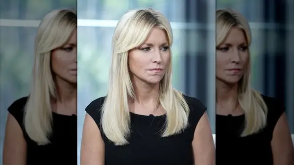 Ainsley Earhardt in a cap sleeved dress