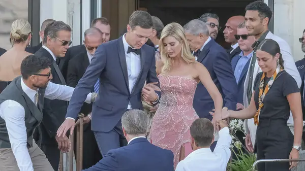Ivanka Trump and Jared Kushner at the Bezos wedding