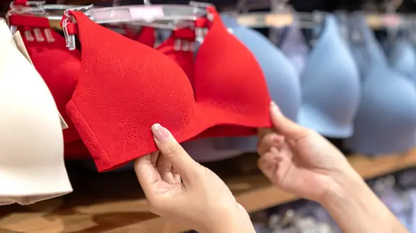 woman shopping for bras