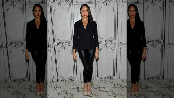 Meghan Markle prepares for the AOL Build Presents 