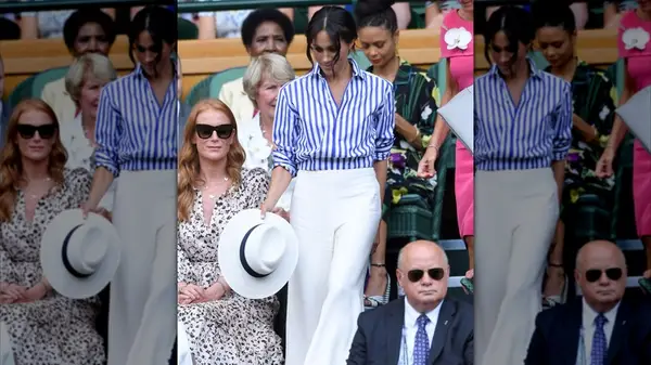 Meghan Markle at Wimbledon in 2018