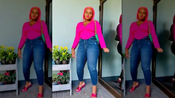 woman in kitten heels