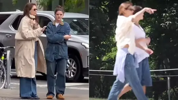 Katie Holmes with Suri Cruise