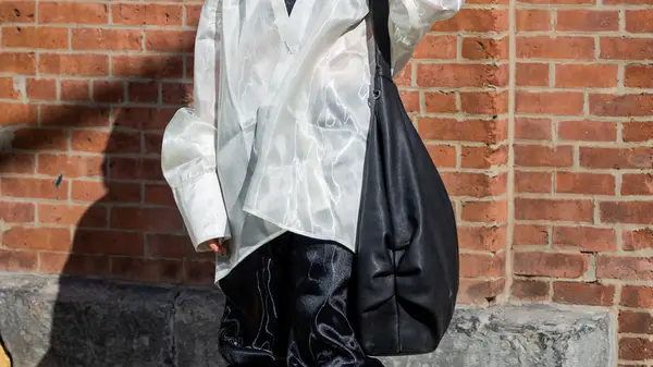 Person with oversized bag