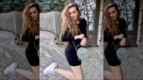 Woman with a fringe bag