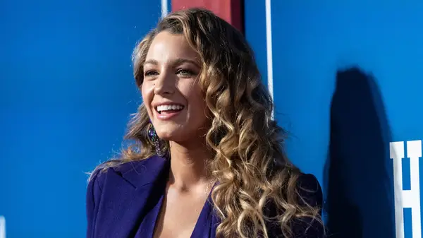 Head shot of Blake Lively on the red carpet