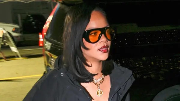 Rihanna wearing bold sunglasses