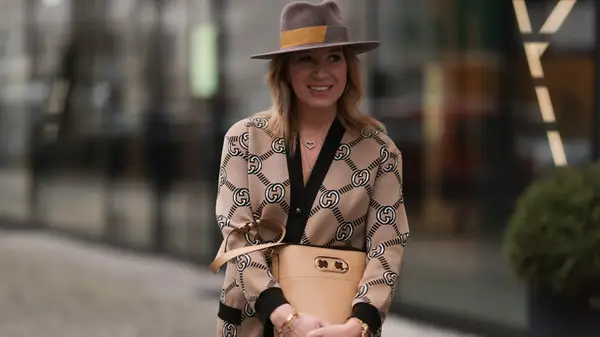 Woman in a slip dress