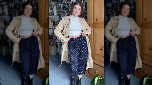 Woman in trench coat