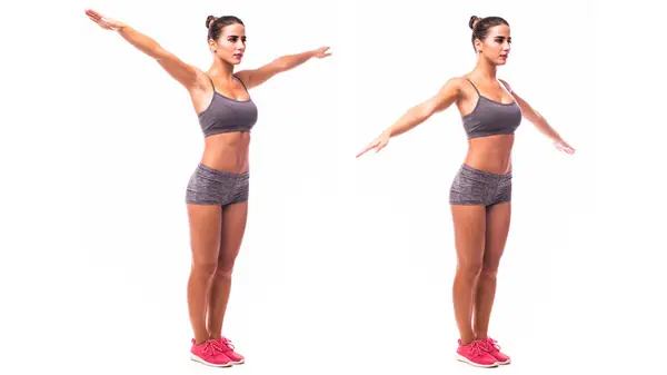 Woman doing arm circles