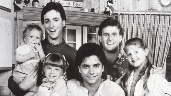 Candace Cameron Bure as a child with her Full House co-stars