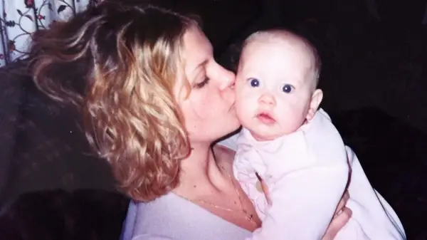 Candace Cameron Bure with her baby daughter