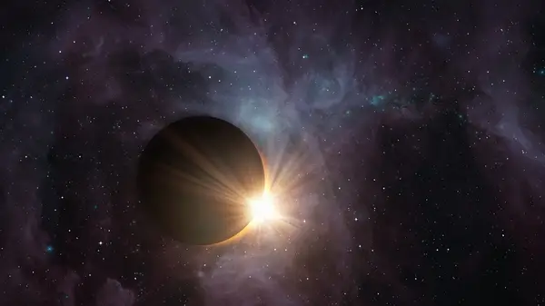 Solar eclipse with Orion