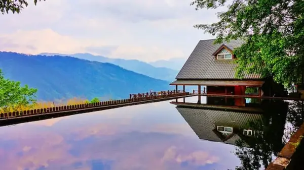 House on lake