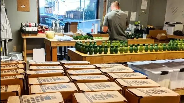 Doc Spartan products being packaged