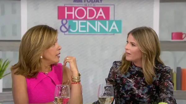 Jenna Bush Hager with Hoda Kotb on Today in 2019