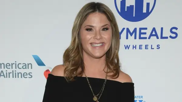 Jenna Bush Hager smiling on the red carpet in 2022