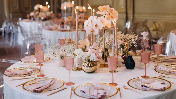pink wedding color scheme