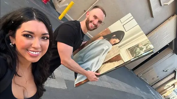 Jacqueline and Jeremy Samuelson at the MGM studios on their day of their 