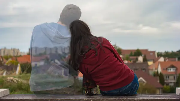 woman with ghost partner