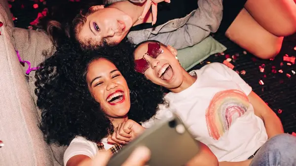 Friends taking a selfie